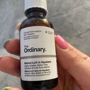 The Ordinary retinol and lactic acid